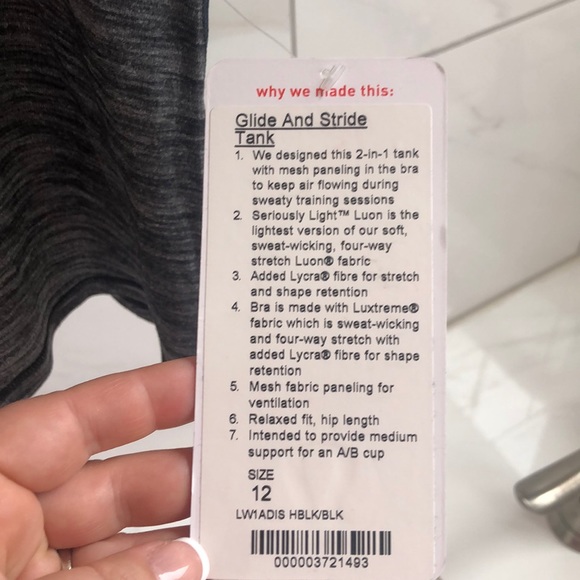 Lululemon glide and stride workout tank - Picture 2 of 4